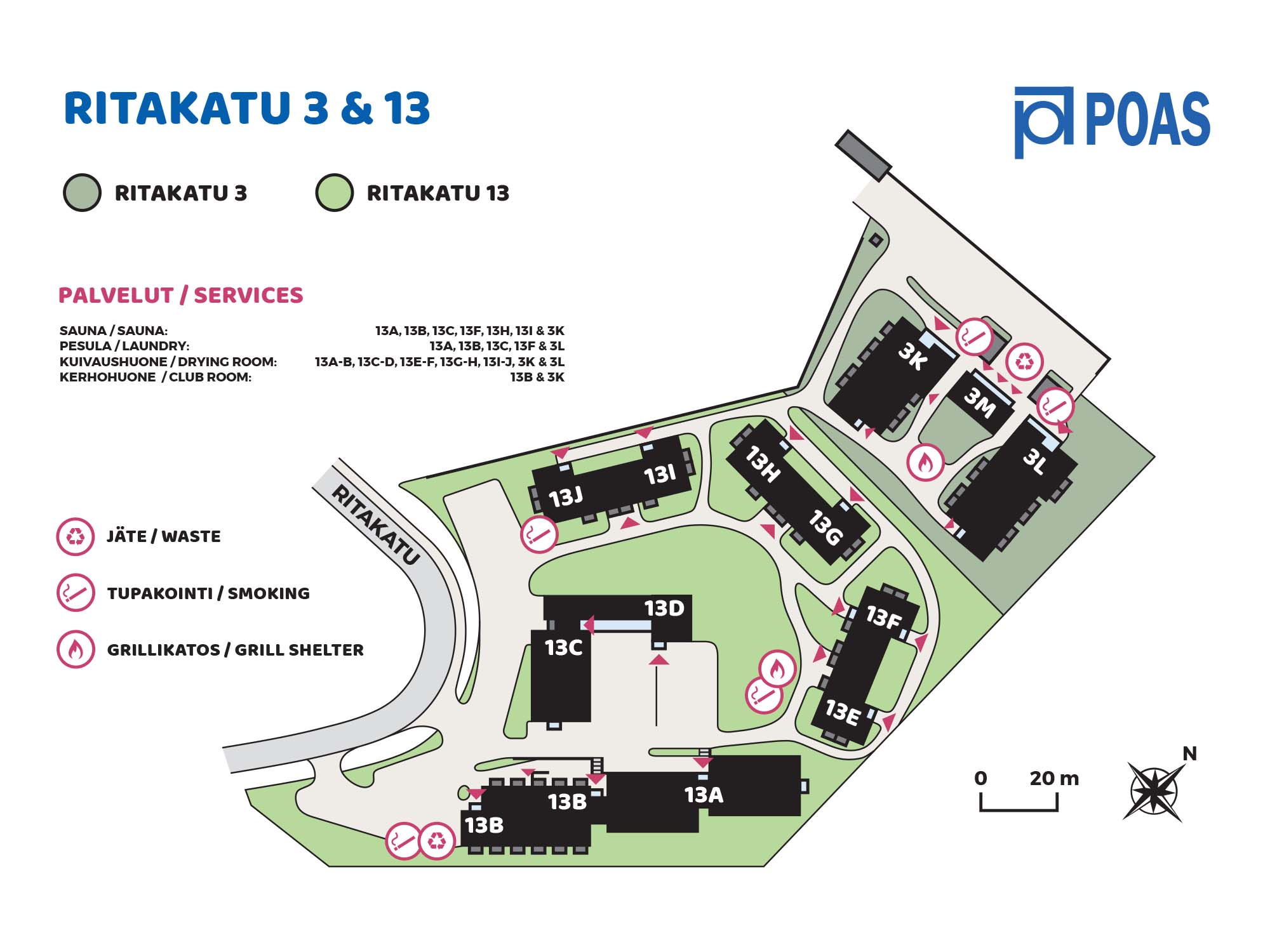 Esimerkki organisaation tonttiopasteesta | Karttaopasteet.fi Esimerkki organisaation tonttiopasteesta | Karttaopasteet.fi