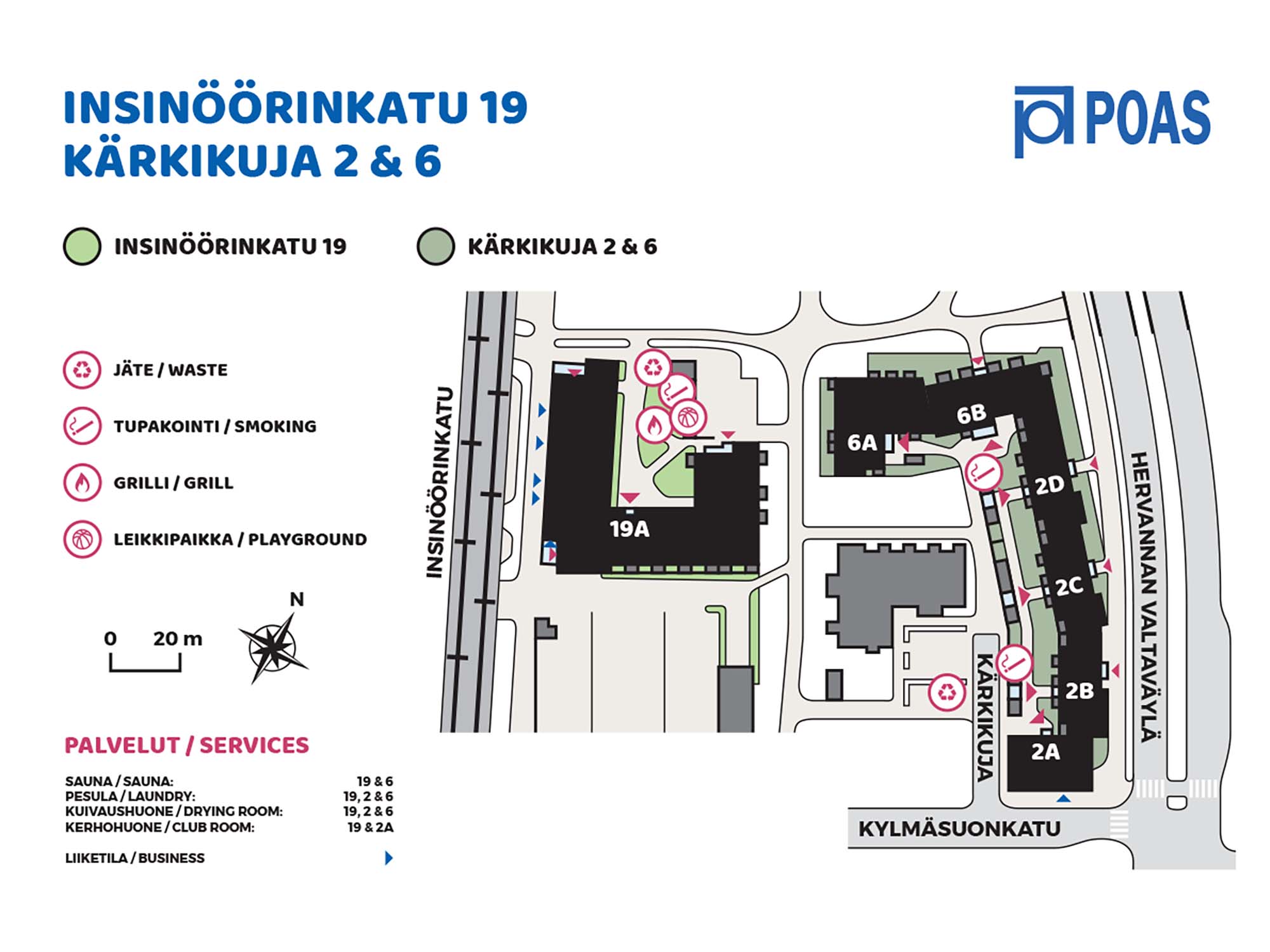 Esimerkki organisaation tonttiopasteesta | Karttaopasteet.fi Esimerkki organisaation tonttiopasteesta | Karttaopasteet.fi